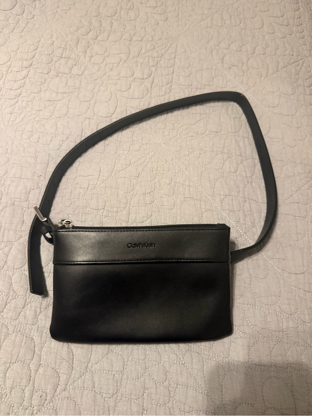 Calvin Klein Black Leather belt bag